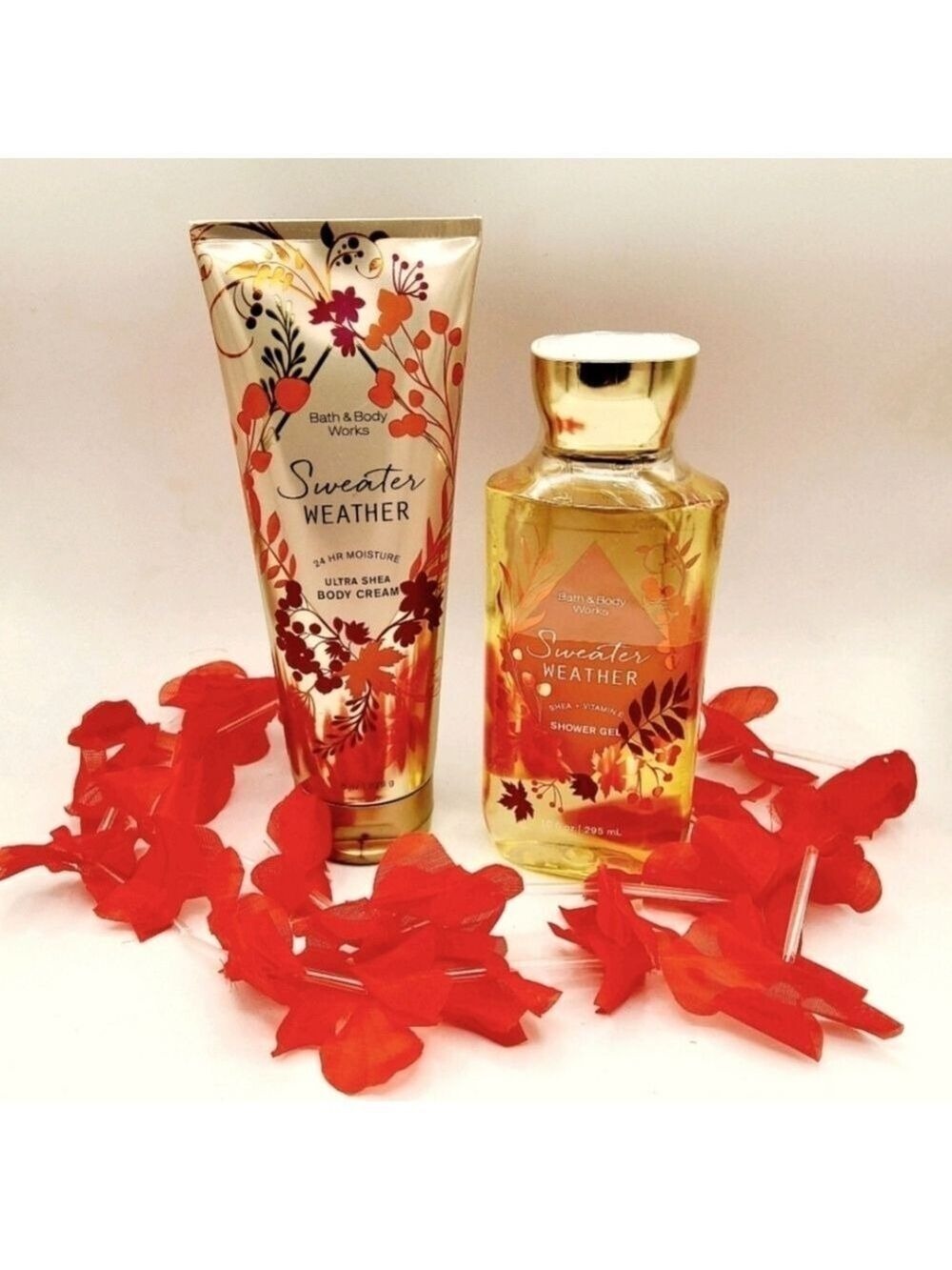 SWEATER WEATHER BODY WASH & BODY CREAM BY BATH AND BODY WORKS